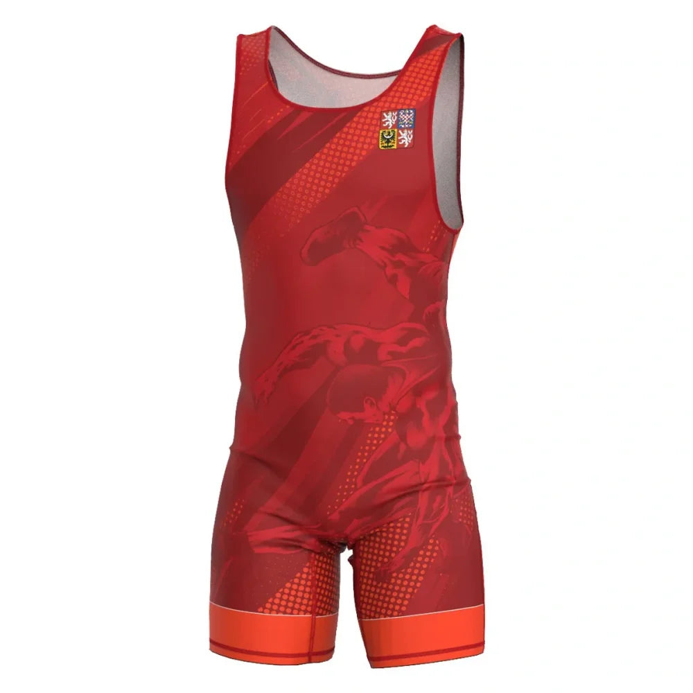 2025 Mens Wrestling Singlet Uniform
