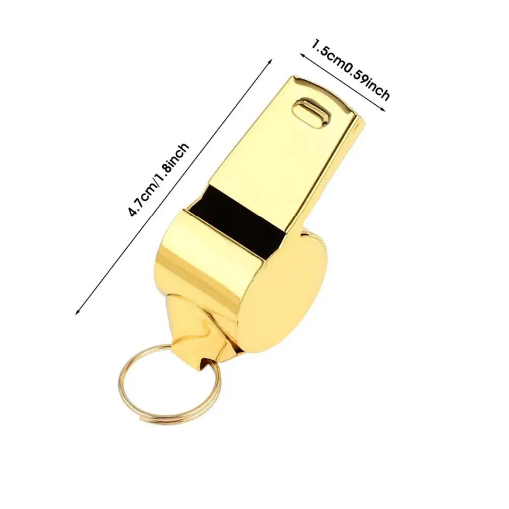 1PC Referee Whistles Metal Whistles Stainless Steel Metal Sports Whistles Sports Equipment With Lanyards Sports Referee Tools