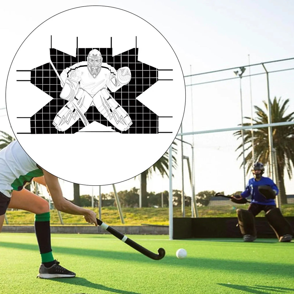 Hockey Goal Improve Skills Foldable Lightweight Waterproof Protable Hockey Net Training Target for Adults Practice Street Goalie