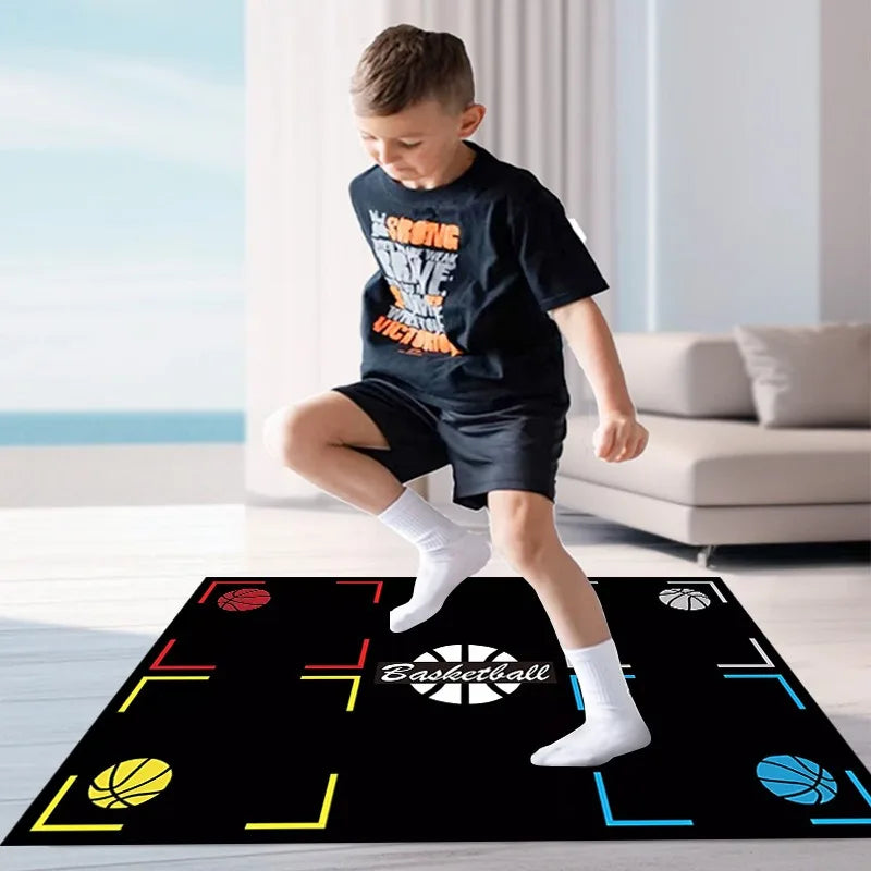 Basketball Training Mat Anti Slip Noise Reduction Home Kid's Basketball Mat Carpet Training Mat Mini Basketball Training Mat