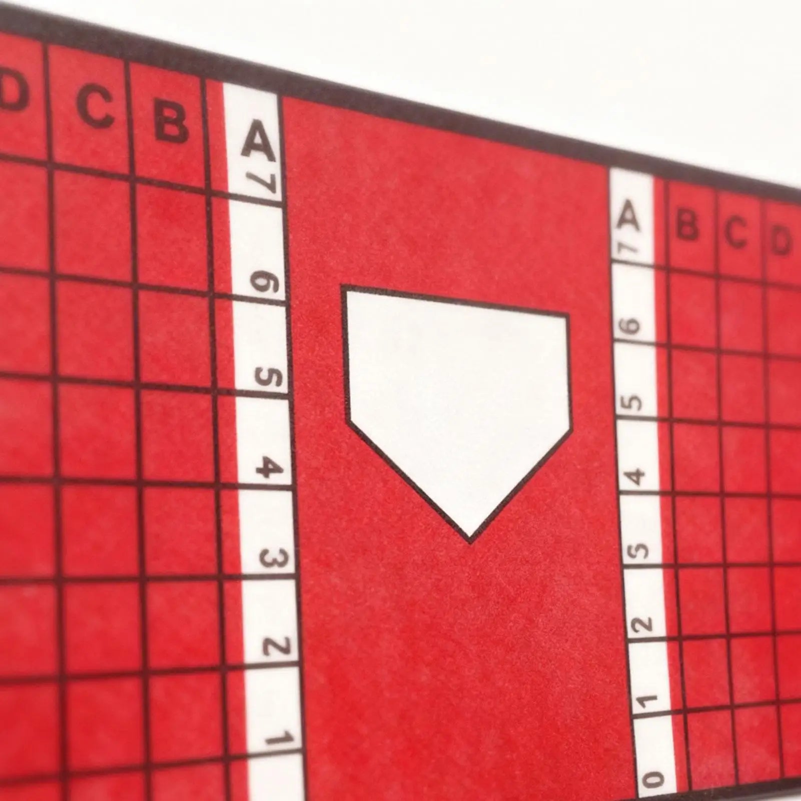Baseball and Softball Hitting Mat with Non-Slip Backing High-Visibility Stance Guide Cushioned Surface for Batting Practice