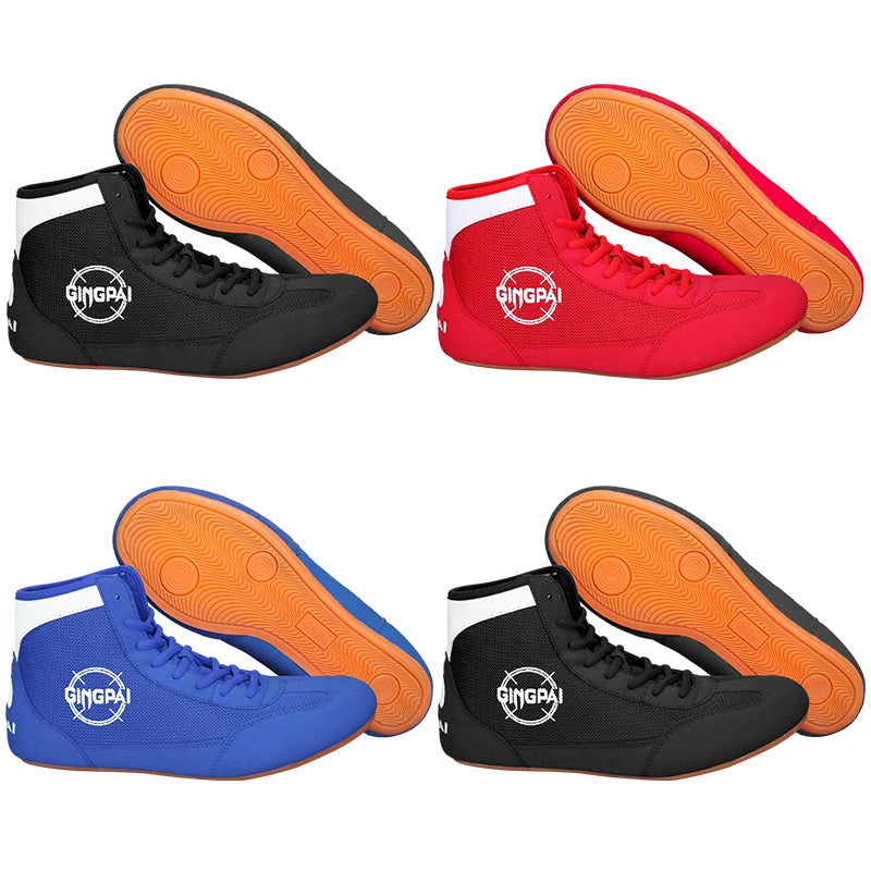 Authentic Wrestling Shoes Men Women Training Shoes Sneakers Professional Boxing Shoes Fitness Weightlifting Martial Arts