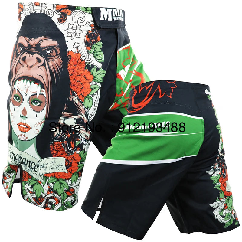 MMA Shorts Jiu Jitsu Muay Thai Pants Men's Fight Shorts Martial Arts BJJ Grappling Kickboxing Fighting Boxing Training Trunks