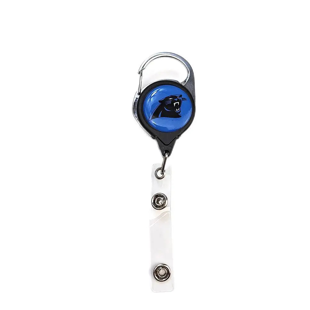 Belt Rope Football nfl Keychain Name Tag Holder Cord Reel Retract ID Card Badge Clip Reel