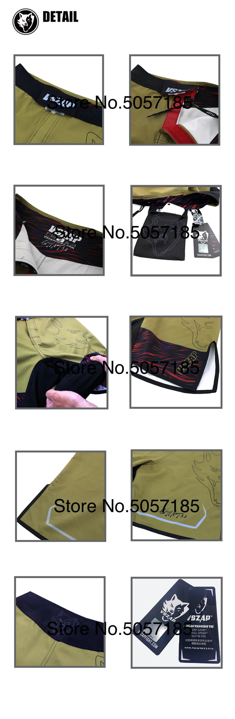 MMA Shorts Men's Boxing Pants VSZAP Kickboxing Training Grappling Shorts Gym Breathable Martial Arts Muay Thai Cage Fight Wear
