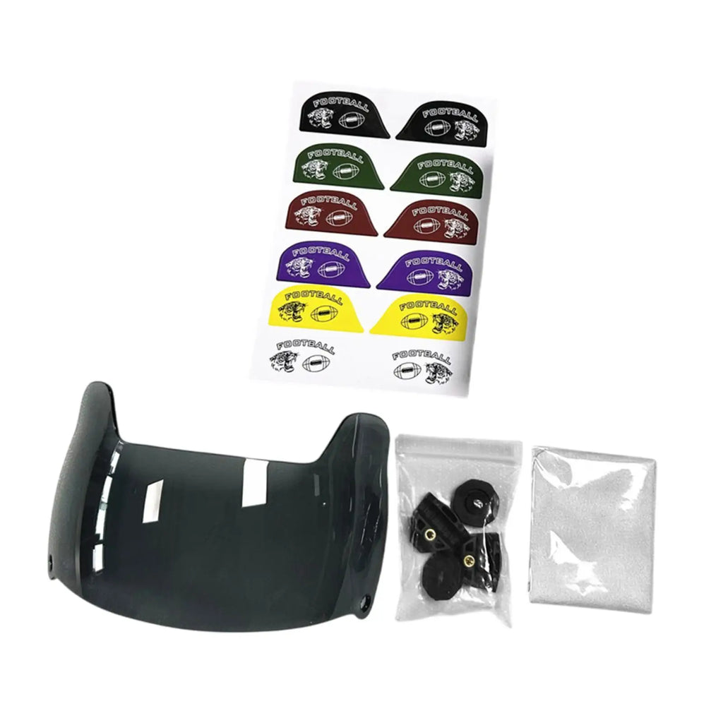 Football Visor Enhance Visibility Easy to Install Sun Protection Replacement Parts Face Mask for Adults Youth Football Helmets