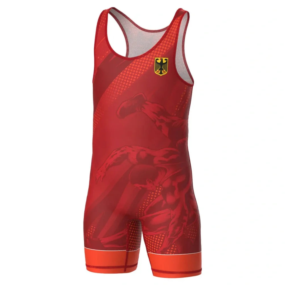 2025 Mens Wrestling Singlet Uniform