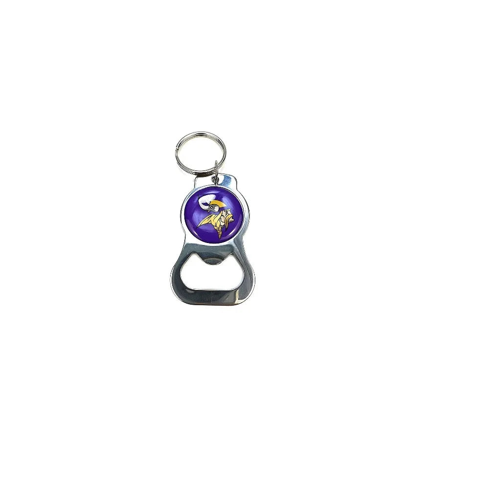 Beer Bottle Opener Keychain Stainless Steel Football nfl Charm Keychains Jewelry Gift