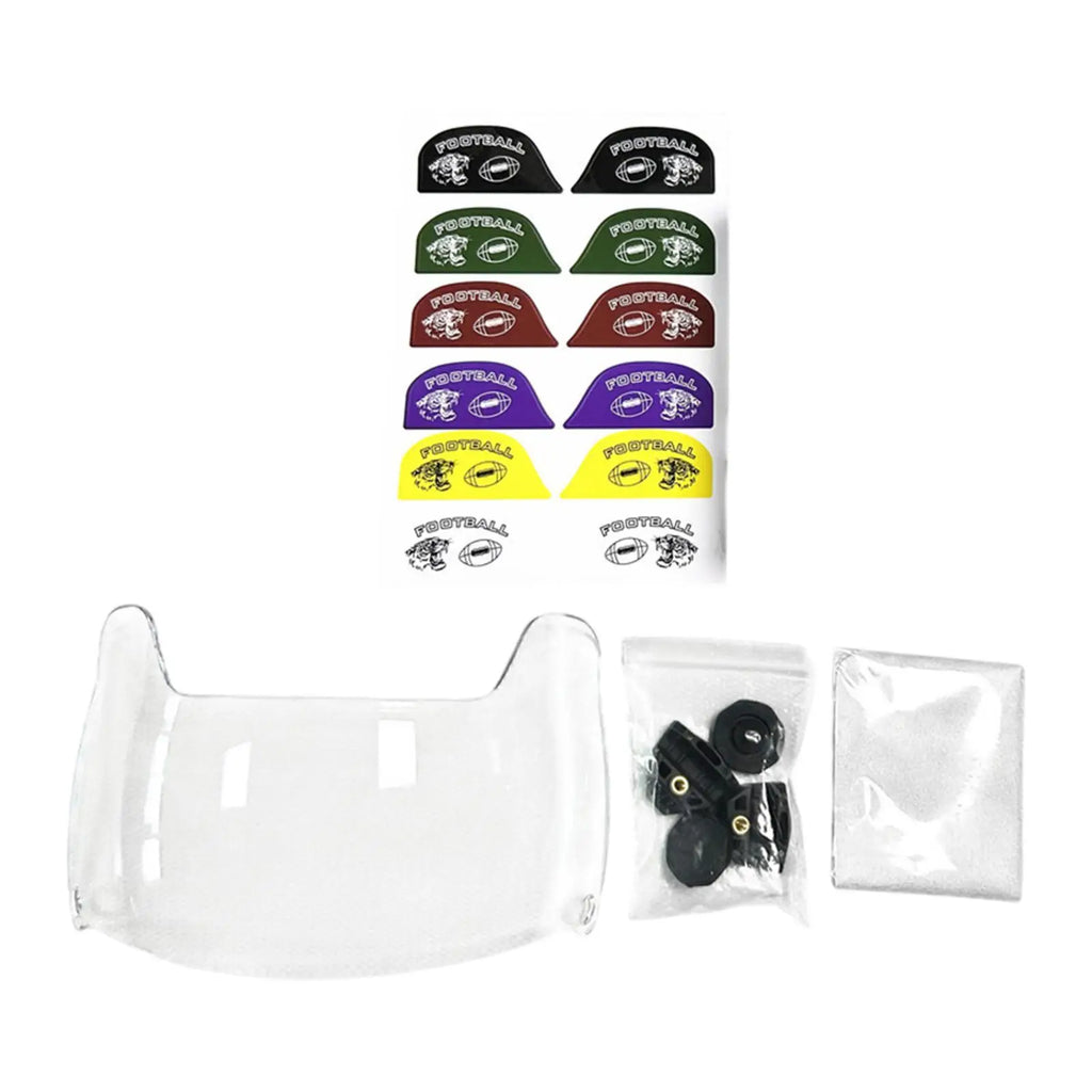 Football Visor Enhance Visibility Easy to Install Sun Protection Replacement Parts Face Mask for Adults Youth Football Helmets