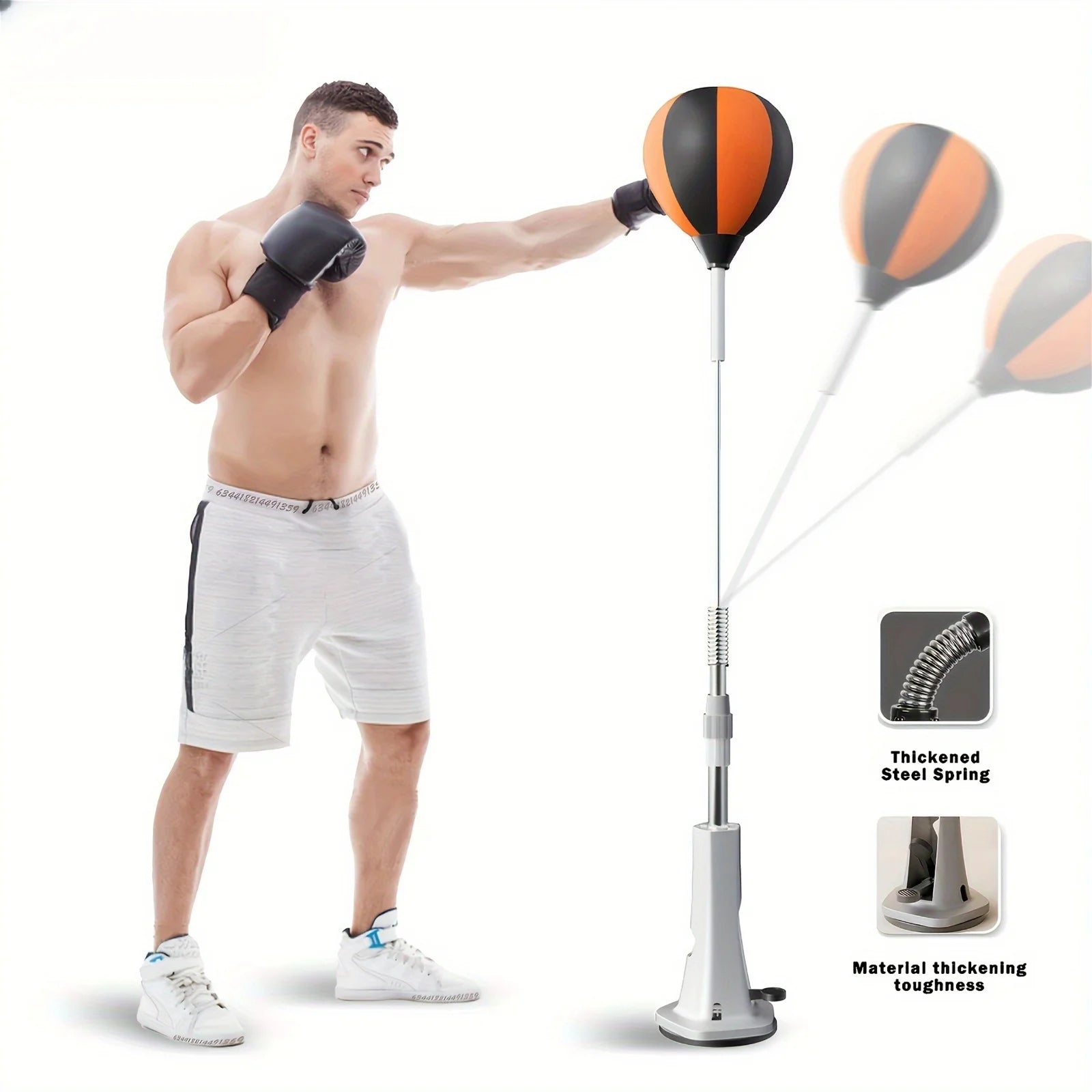 Adjustable Boxing Punching Bag Indoor Agility Training Punching Bag Boxing Ball Reflex Training Auxiliary Tool