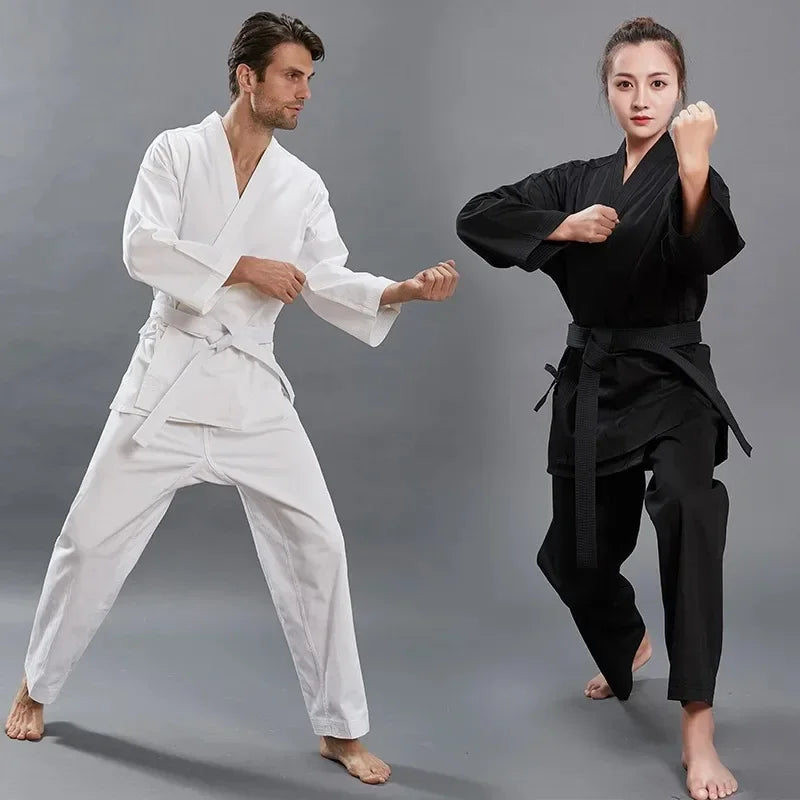 New Breathable karate uniform for kids and adults lightweight pants and jackets martial arts uniform with free belt for students