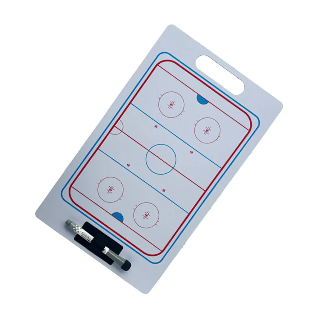 Ice Hockey Coaching Boards Tactic Board Referees Gear with Marker Pen Soccer