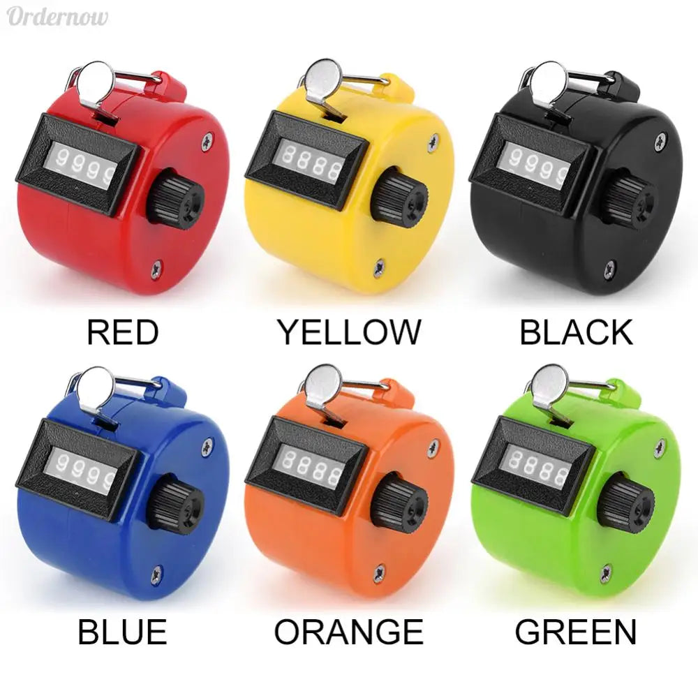 Handheld Tally Counter Hand Mechanical Counters Clickers Pitch Counter for Counting Knitting Coaching Golf Fishing