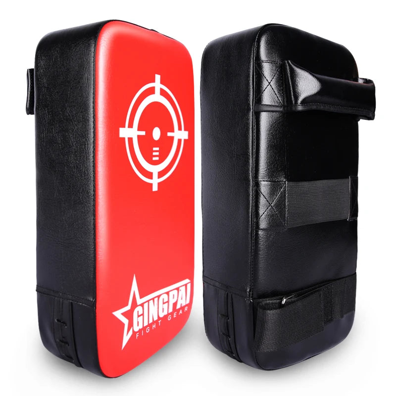 1Pcs Taekwondo Kick Pad PU Muay Thai Pads MMA Karate Kick Pads Kickboxing Training Pads Martial Arts Punching Pads Leather Strik