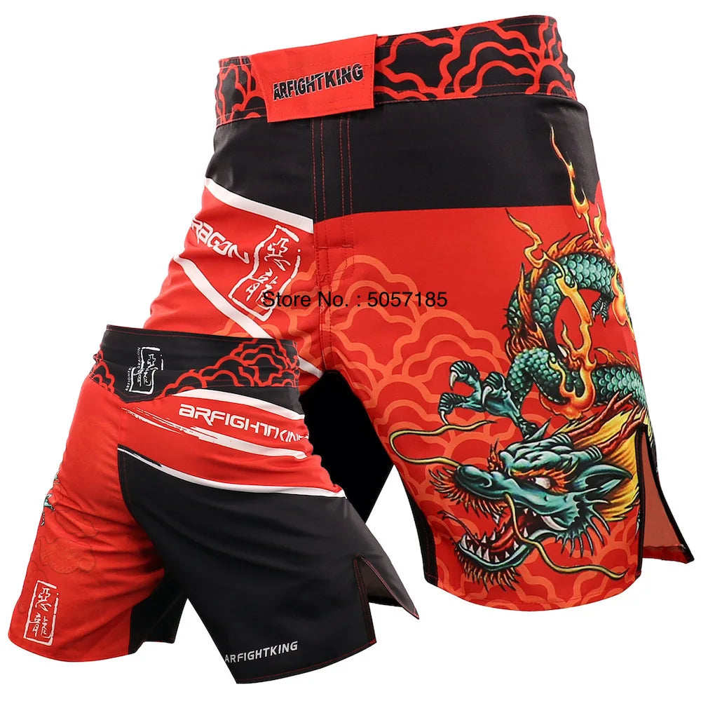 MMA Shorts Jiu Jitsu Muay Thai Pants Men's Fight Shorts Martial Arts BJJ Grappling Kickboxing Fighting Boxing Training Trunks