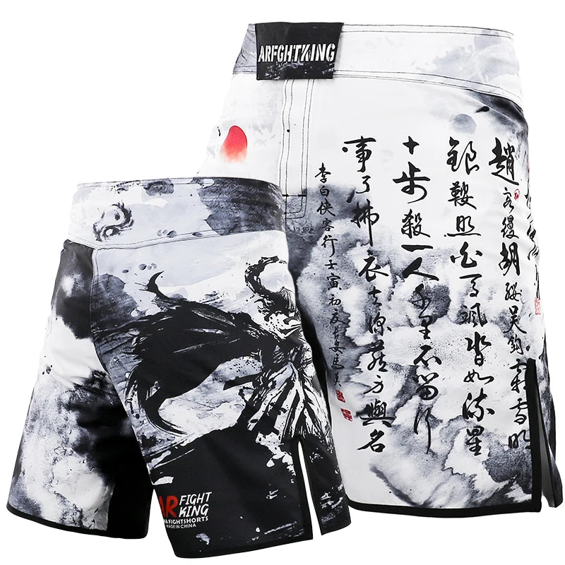MMA Pants Combat Boxing Shorts for Men Women Fitness Gym Sports Jiu-Jitsu Kickboxing Muay Thai Shorts Crossfit BJJ Fight Wear