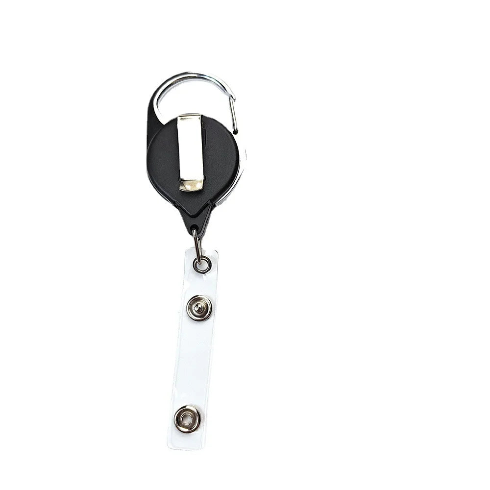 Belt Rope Football nfl Keychain Name Tag Holder Cord Reel Retract ID Card Badge Clip Reel