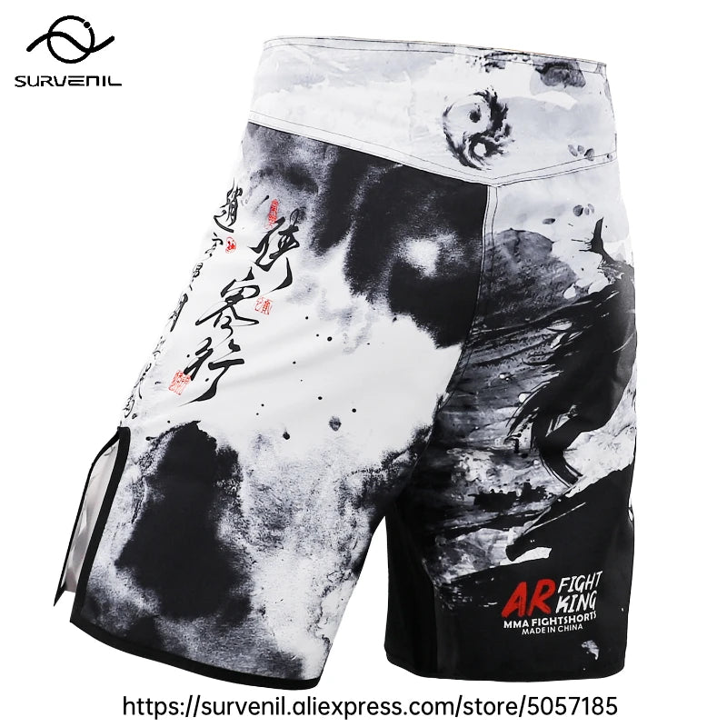 MMA Shorts Jiu Jitsu Muay Thai Pants Men's Fight Shorts Martial Arts BJJ Grappling Kickboxing Fighting Boxing Training Trunks
