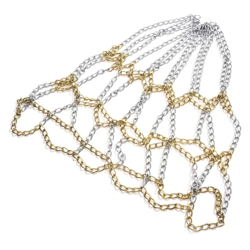 Outdoor Basketball Classic Sport Steel Chain Basketball Net Galvanized Steel Chain Durable Basketball Target Net