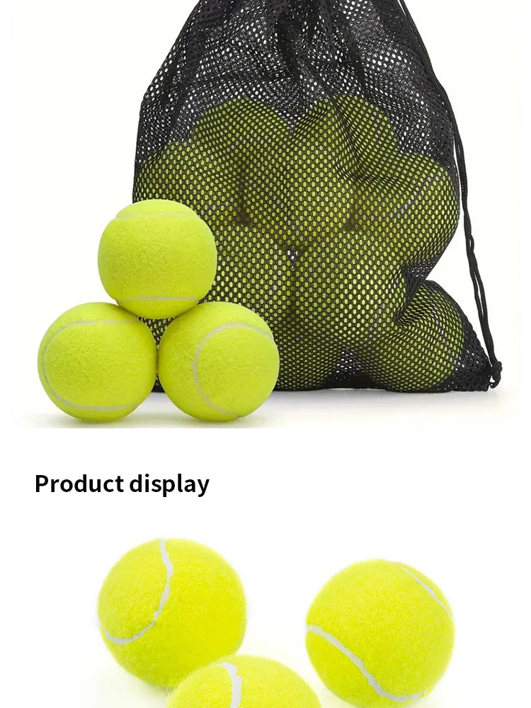 3 Pcs Of Advanced Training Tennis-durable And Highly Elastic-very Suitable For Beginners Rubber Tennis