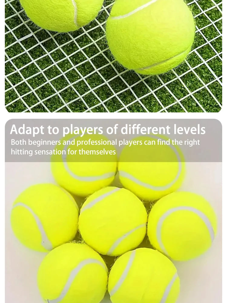 3 Pcs Of Advanced Training Tennis-durable And Highly Elastic-very Suitable For Beginners Rubber Tennis