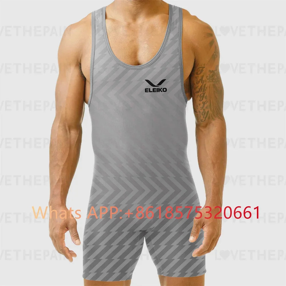 ELEIKO Men's Wrestling Singlets Competition Freestyle