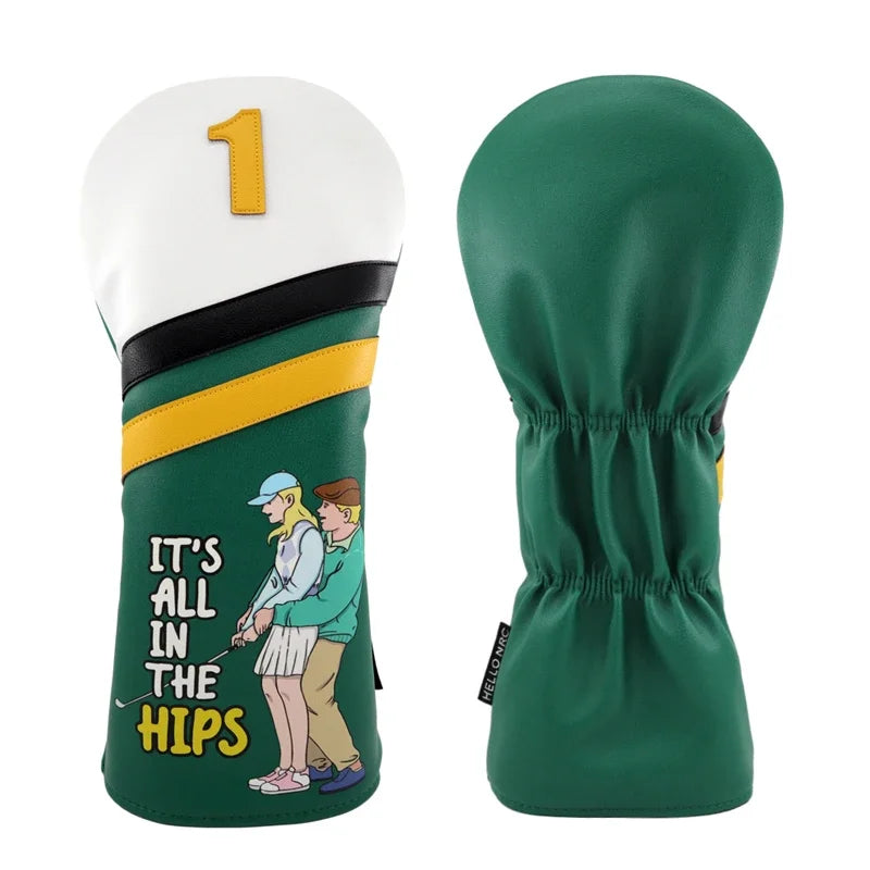 Humorous And Funny Golf Club Covers, Featuring American-style quirky headgear for driver, fairway wood, and hybrid Anti-Scratch