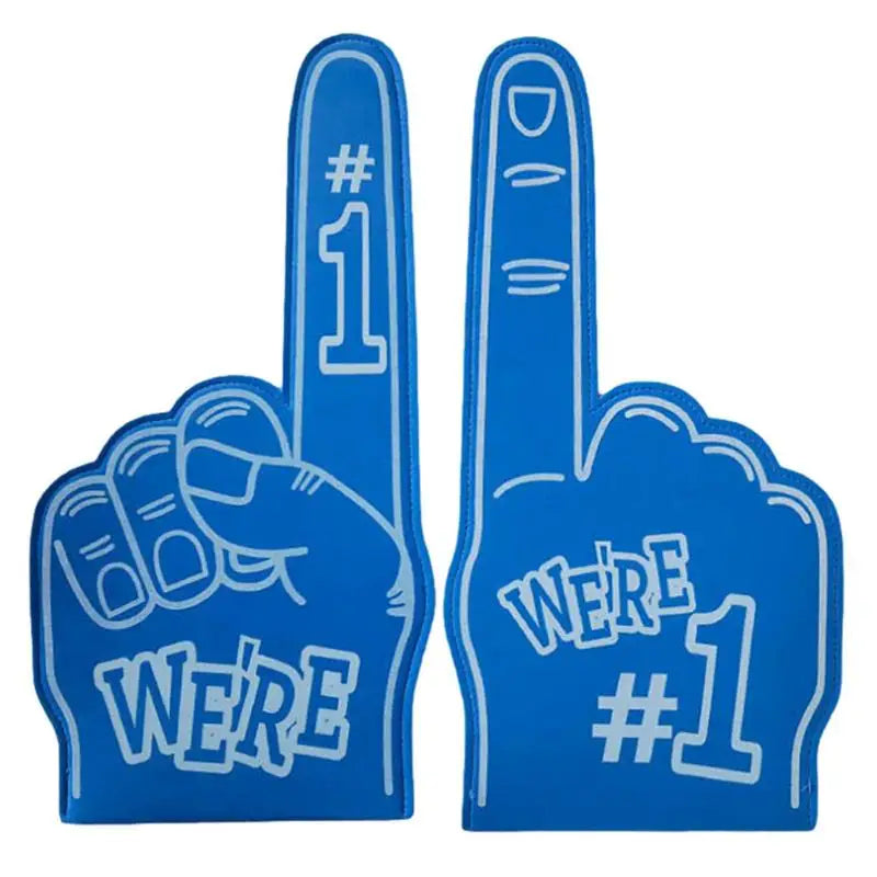 Cheer Up Foam Fingers For Sports Number 1 Cheer On Cheerleading Props Hand Finger Gloves 18 Inch Sports Cheer Fan Finger