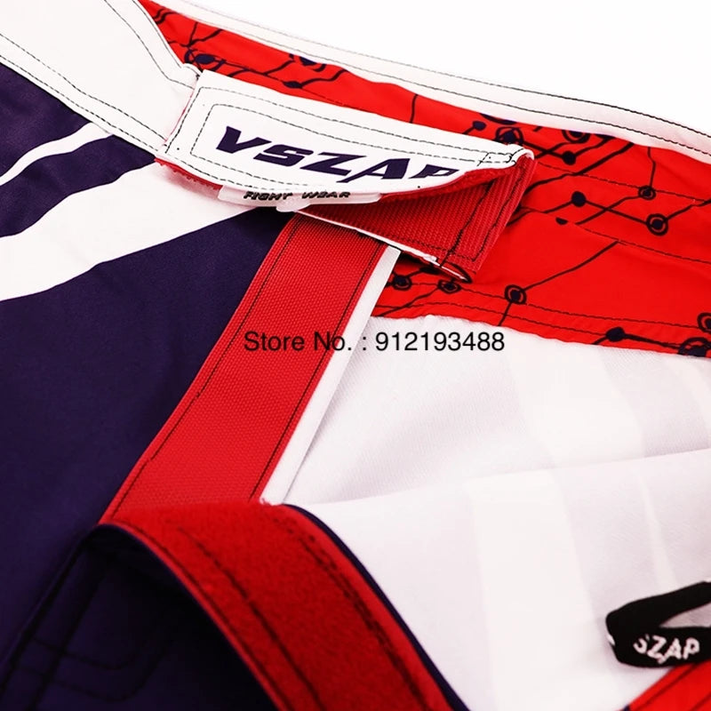 MMA Shorts Men's Boxing Pants VSZAP Kickboxing Training Grappling Shorts Gym Breathable Martial Arts Muay Thai Cage Fight Wear