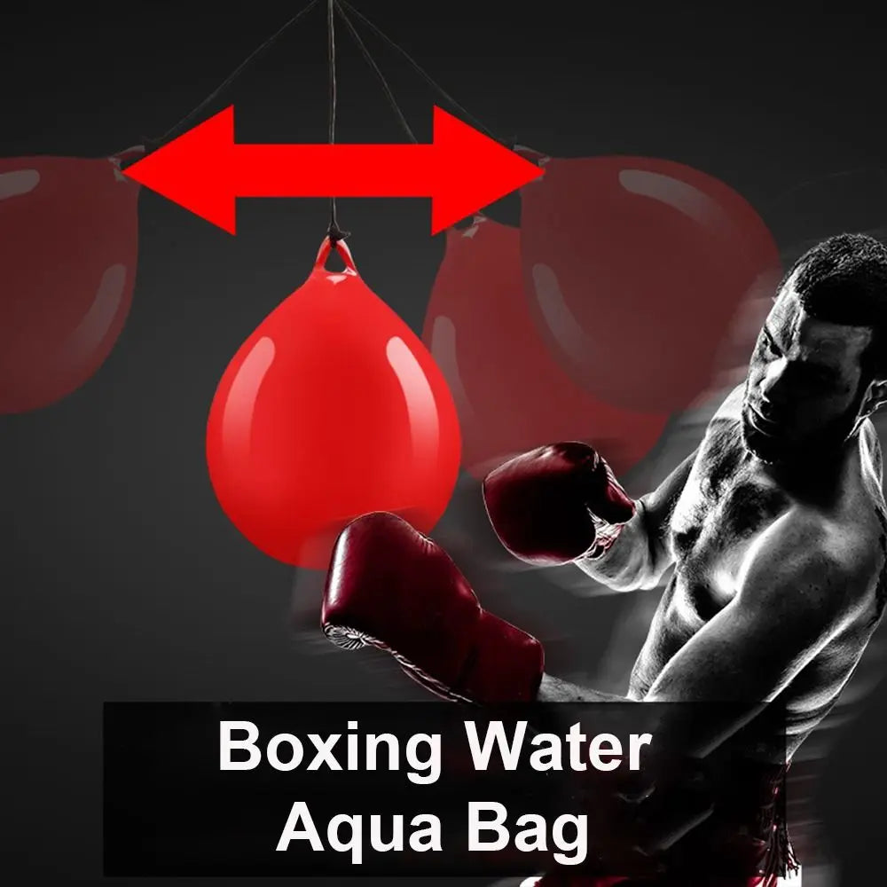 Heavy Duty Aqua Punching Bag Portable Red PVC Boxing Water Aqua Bag Hanging Boxing Practice Heavy Punching Bag