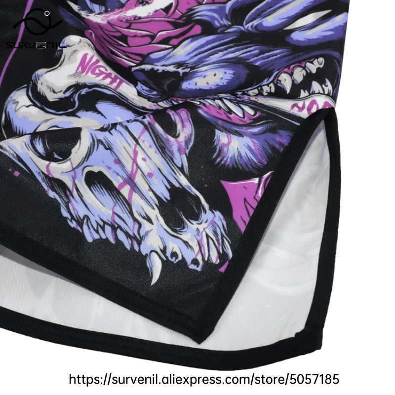 MMA Shorts Kickboxing Short Men's Fight Shorts Mixed Martial Arts BJJ Jiu Jitsu Muay Thai Pants Grappling Boxing Training Trunks