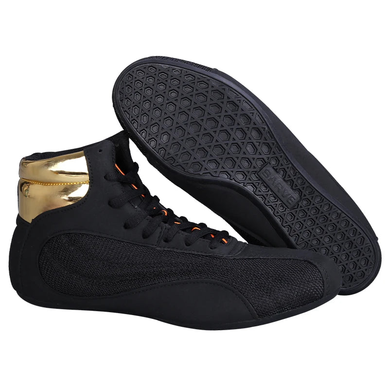 Professional Men Wrestling Shoes Breathable Women Boxing Shoes Comfortable Boxing Training Boot Wear-Resisting Fighting Boots
