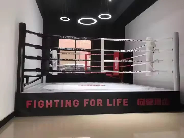 Factory Custom Logo MMA Elevated Boxing Ring Wrestling Ring Competition Standard for Sale