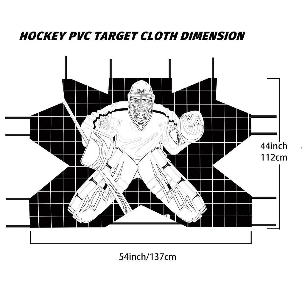 Hockey Goal Improve Skills Foldable Lightweight Waterproof Protable Hockey Net Training Target for Adults Practice Street Goalie