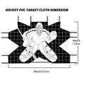 Hockey Goal Improve Skills Foldable Lightweight Waterproof Protable Hockey Net Training Target for Adults Practice Street Goalie
