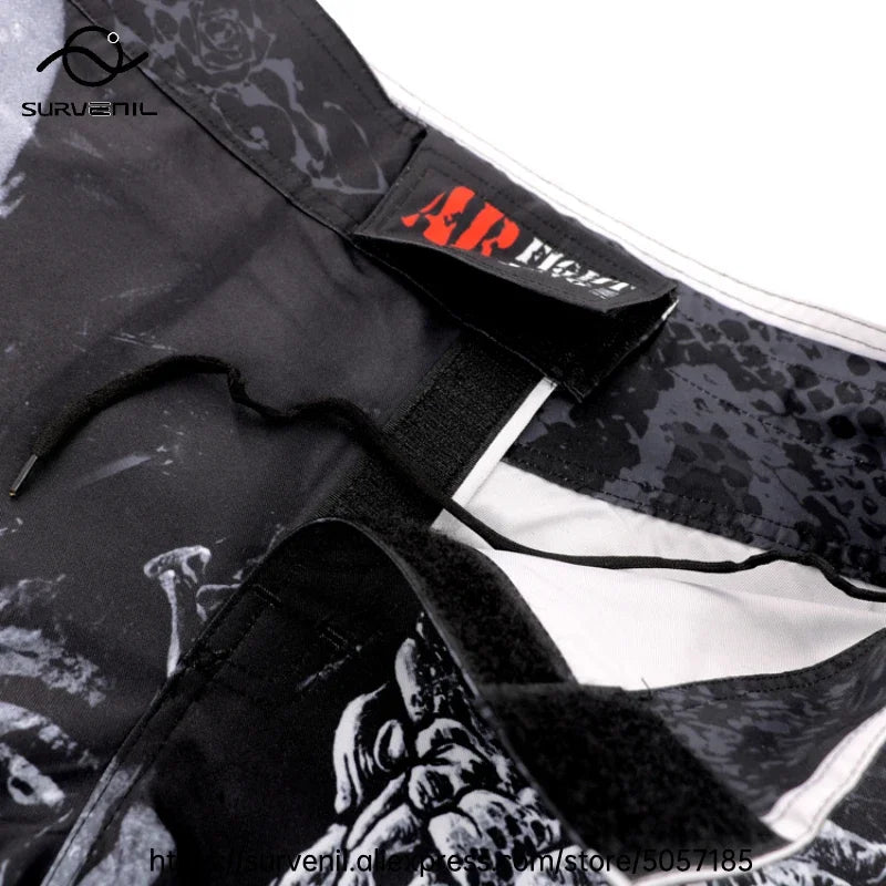 MMA Shorts Kickboxing Short Men's Fight Shorts Mixed Martial Arts BJJ Jiu Jitsu Muay Thai Pants Grappling Boxing Training Trunks