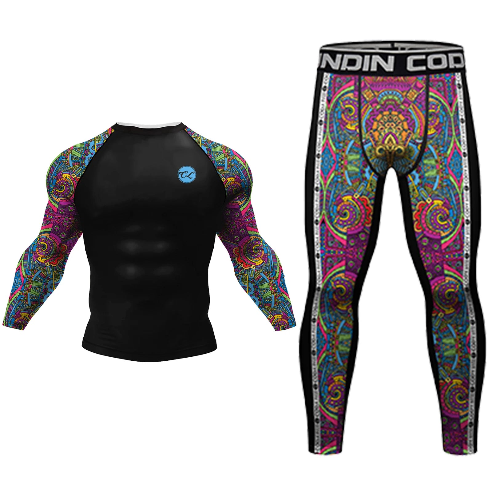 MMA Rashguard T Shirts+Pants Rash Guard Shorts BJJ Tracksuit Boxing Jerseys Muay Thai MMA Compression Men Kickboxing Sport Sets