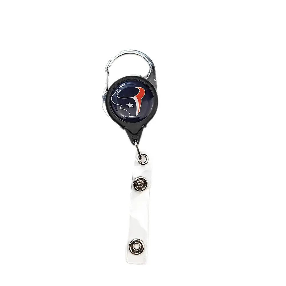 Belt Rope Football nfl Keychain Name Tag Holder Cord Reel Retract ID Card Badge Clip Reel