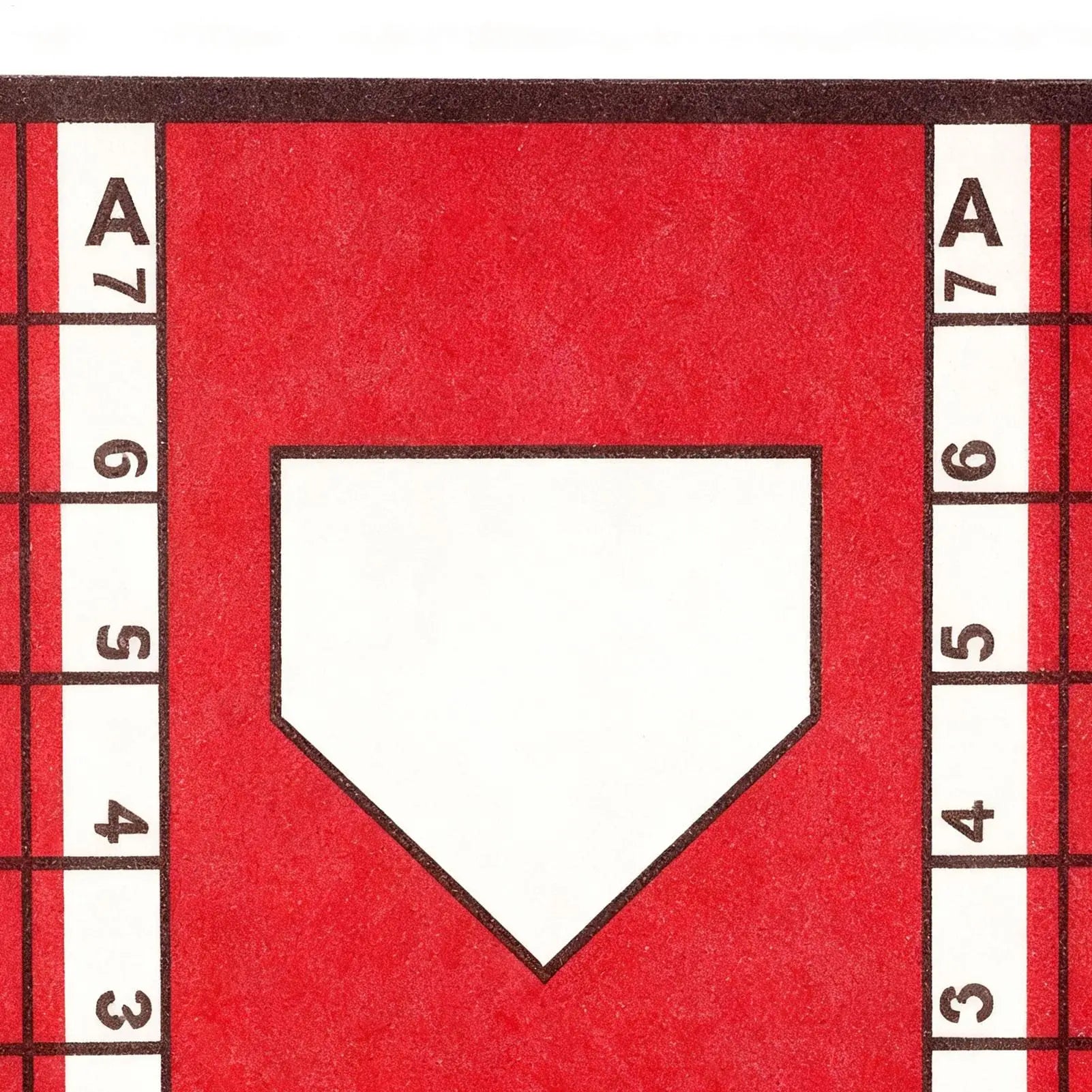 Baseball and Softball Hitting Mat with Non-Slip Backing High-Visibility Stance Guide Cushioned Surface for Batting Practice