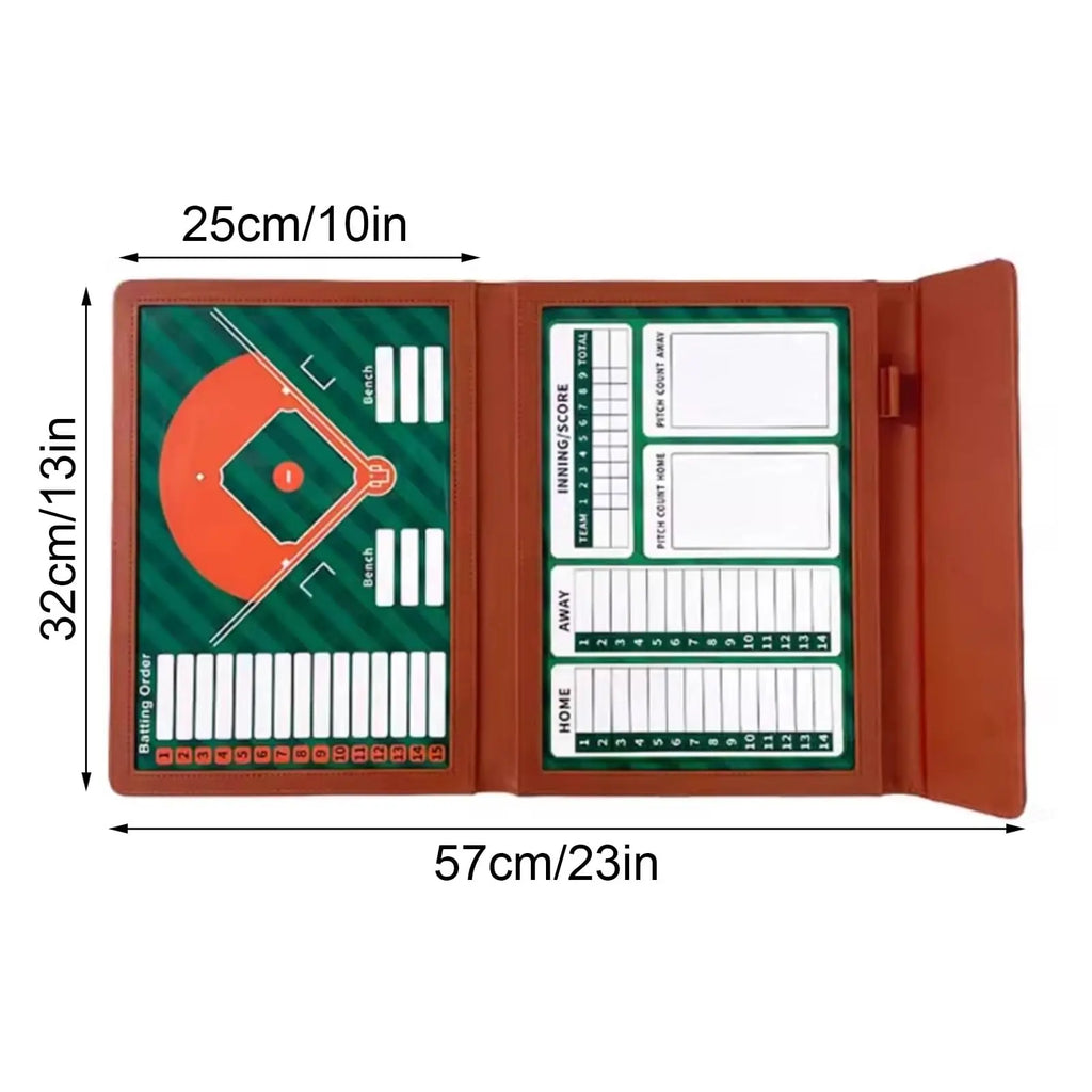Magnetic Baseball Coaching Board Ouble-Sided Magnetic Writable Erasable Game Training Portable Strategy Board For Match Training