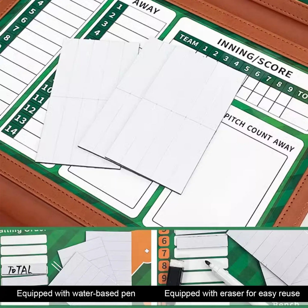 Magnetic Baseball Coaching Board Ouble-Sided Magnetic Writable Erasable Game Training Portable Strategy Board For Match Training