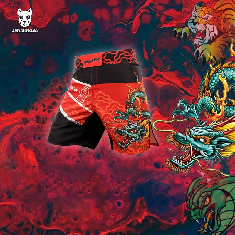 MMA Pants Combat Boxing Shorts for Men Women Fitness Gym Sports Jiu-Jitsu Kickboxing Muay Thai Shorts Crossfit BJJ Fight Wear