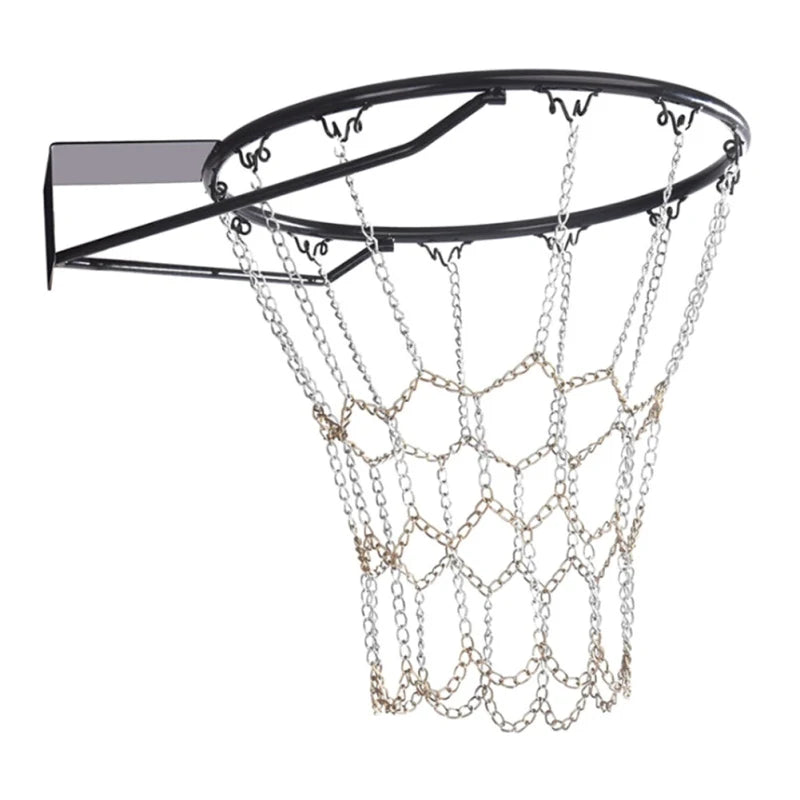 Outdoor Basketball Classic Sport Steel Chain Basketball Net Galvanized Steel Chain Durable Basketball Target Net