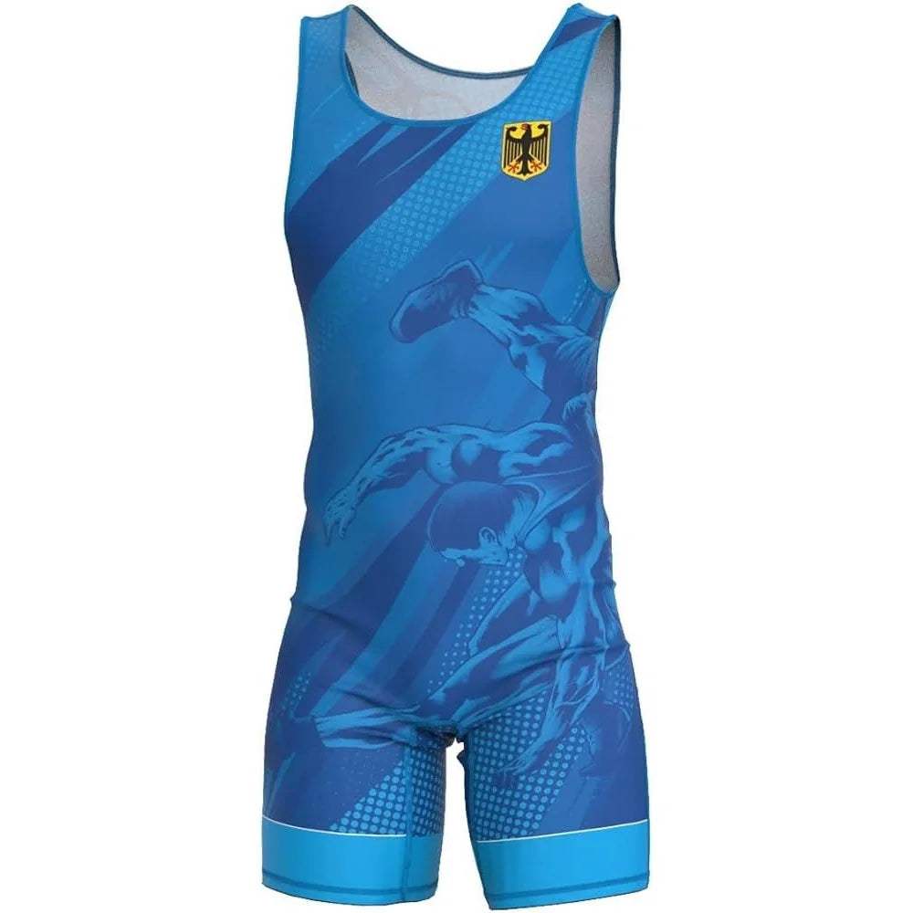 2025 Mens Wrestling Singlet Uniform