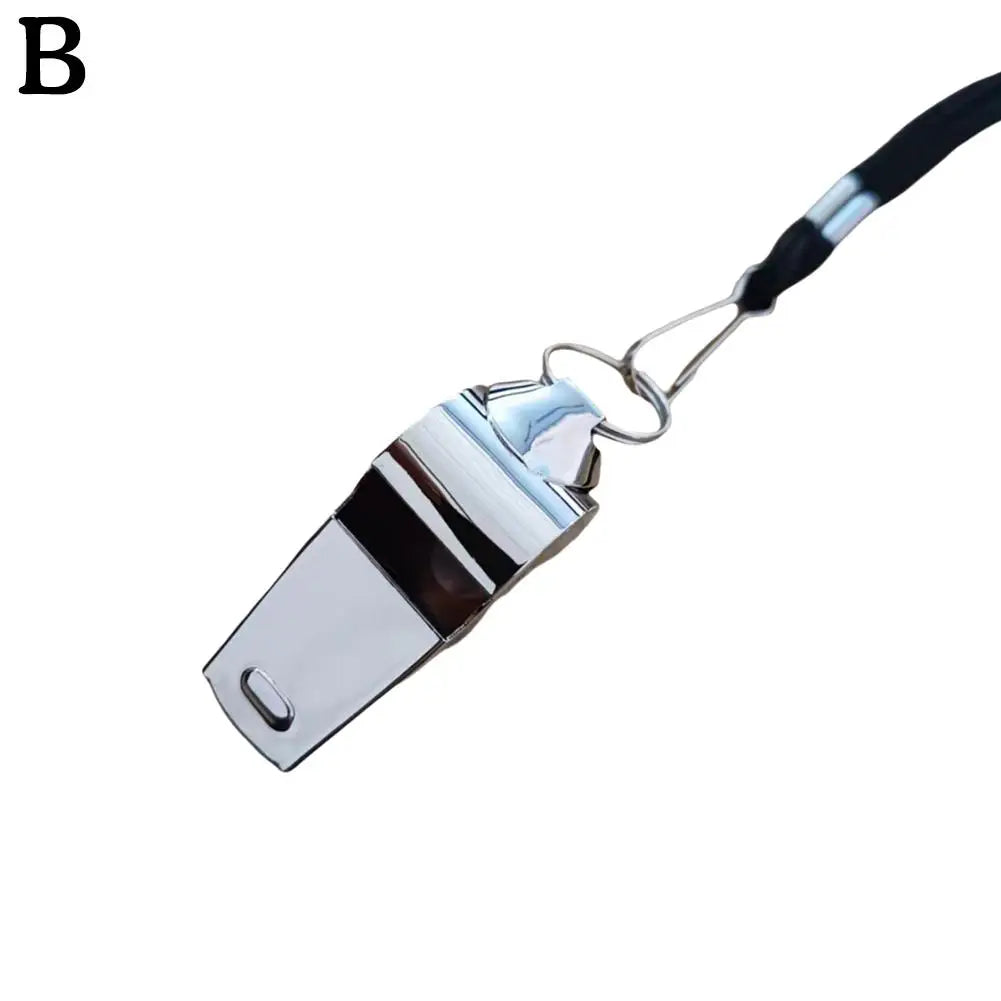 1PC Referee Whistles Metal Whistles Stainless Steel Metal Sports Whistles Sports Equipment With Lanyards Sports Referee Tools