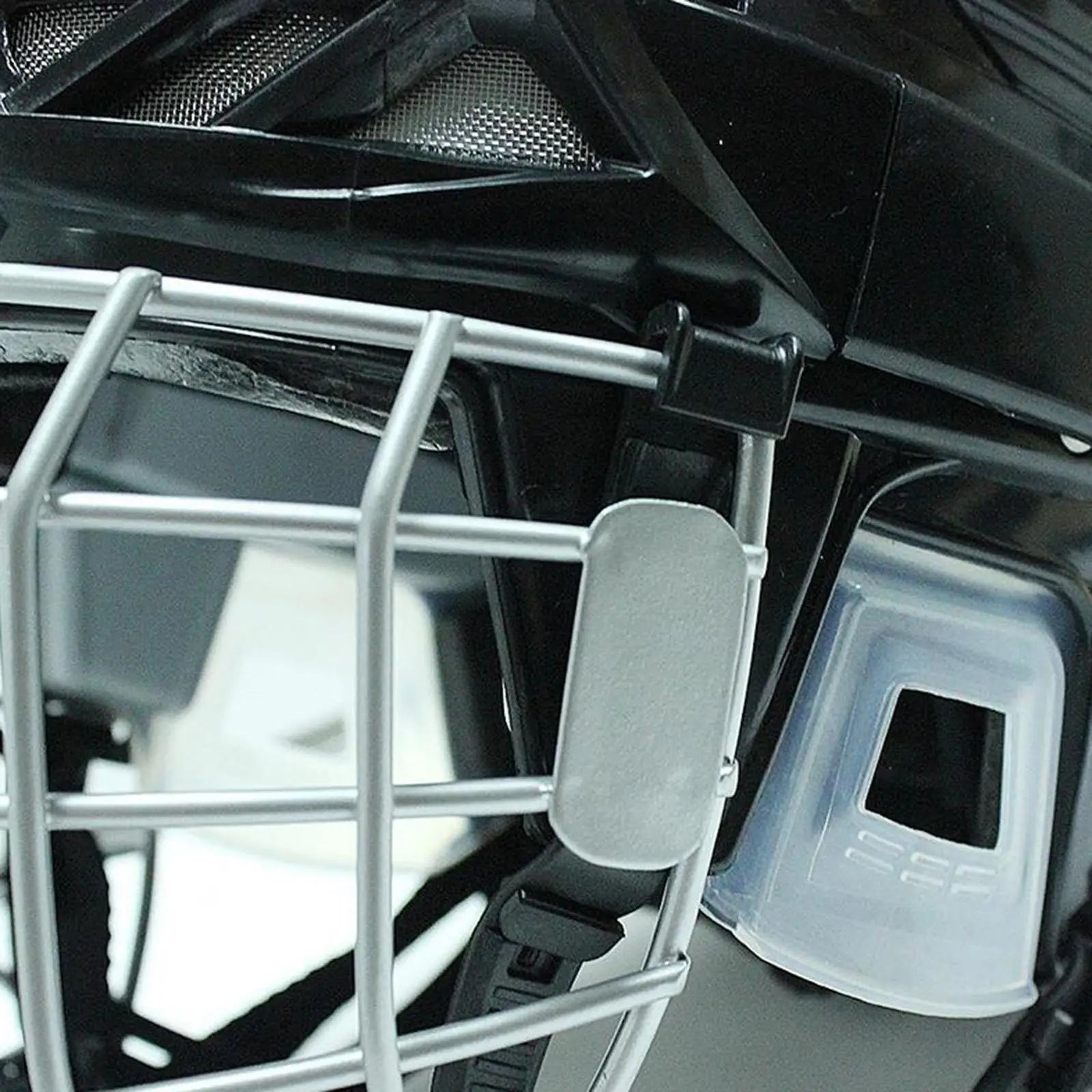 Hockey Helmet Black with Chinstrap Ice Skate Helmet for Training Competition