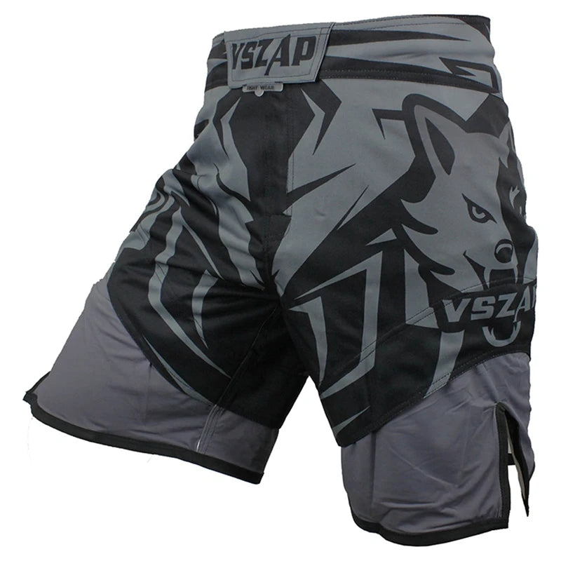 MMA Shorts Men's Boxing Pants VSZAP Kickboxing Training Grappling Shorts Gym Breathable Martial Arts Muay Thai Cage Fight Wear