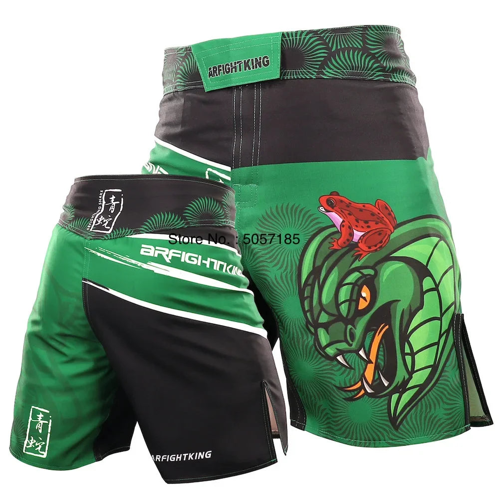MMA Shorts Kickboxing Short Men's Fight Shorts Mixed Martial Arts BJJ Jiu Jitsu Muay Thai Pants Grappling Boxing Training Trunks