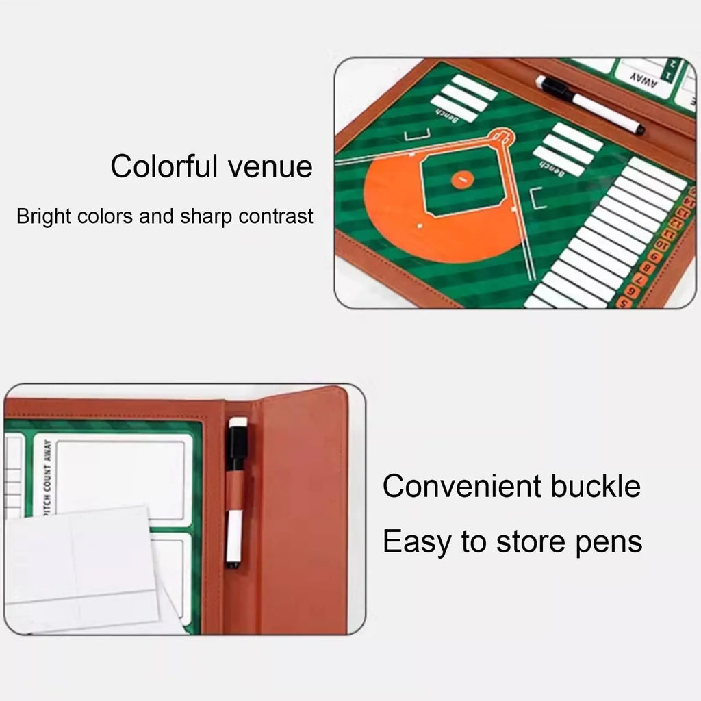 Magnetic Baseball Coaching Board Ouble-Sided Magnetic Writable Erasable Game Training Portable Strategy Board For Match Training