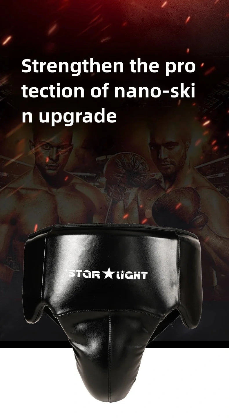 Men's full girdle protection Boxer Men's Taekwondo groin protection boxing karate jockstrap free fight jockstrap